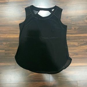 Black Fancy Tank Top